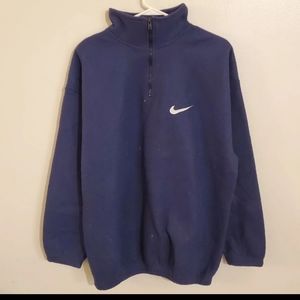 Nike mens 90s vintage sweatshirt blue y2k usa